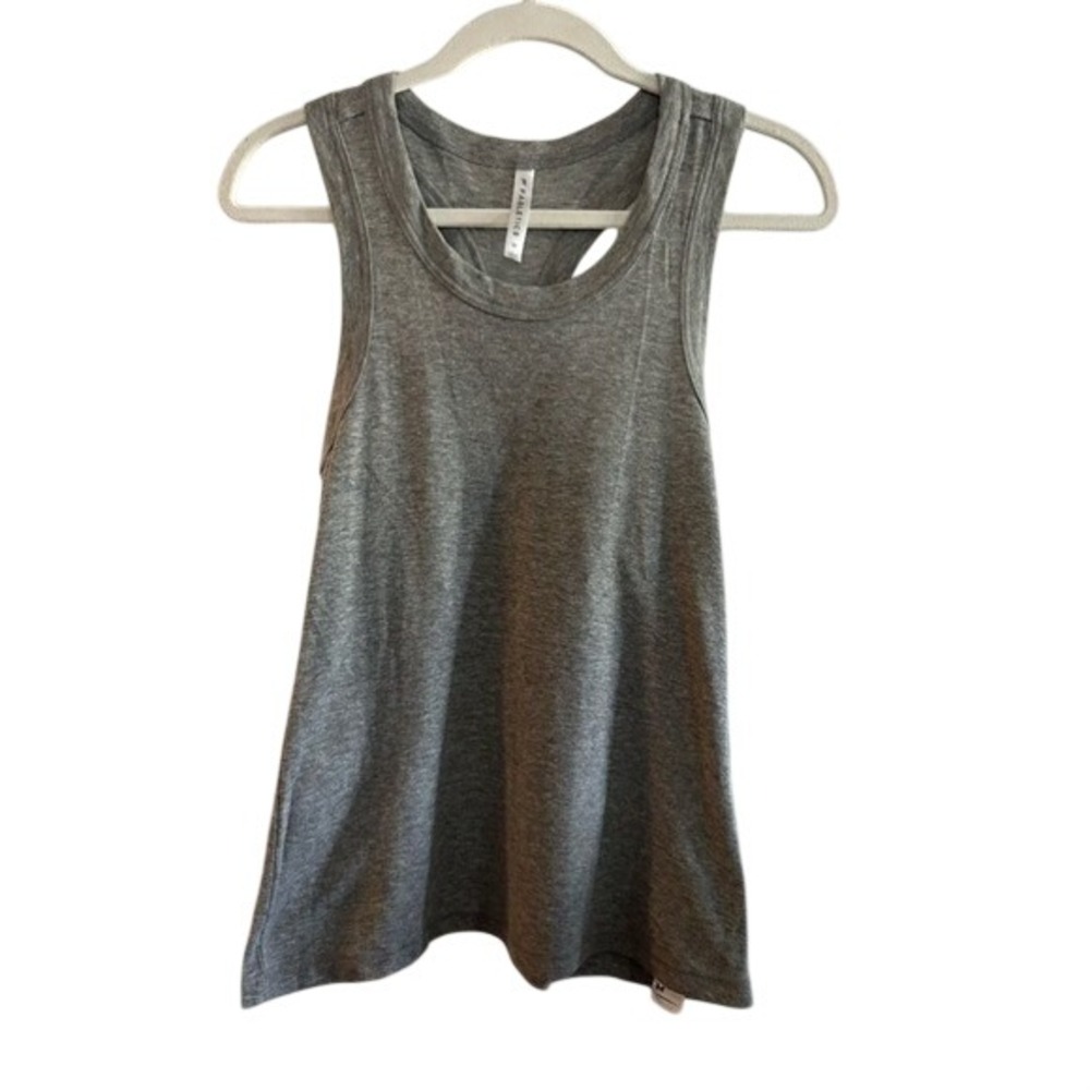 Fabletics Gray Racerback Workout Tank Top Size M Women's Athleisure